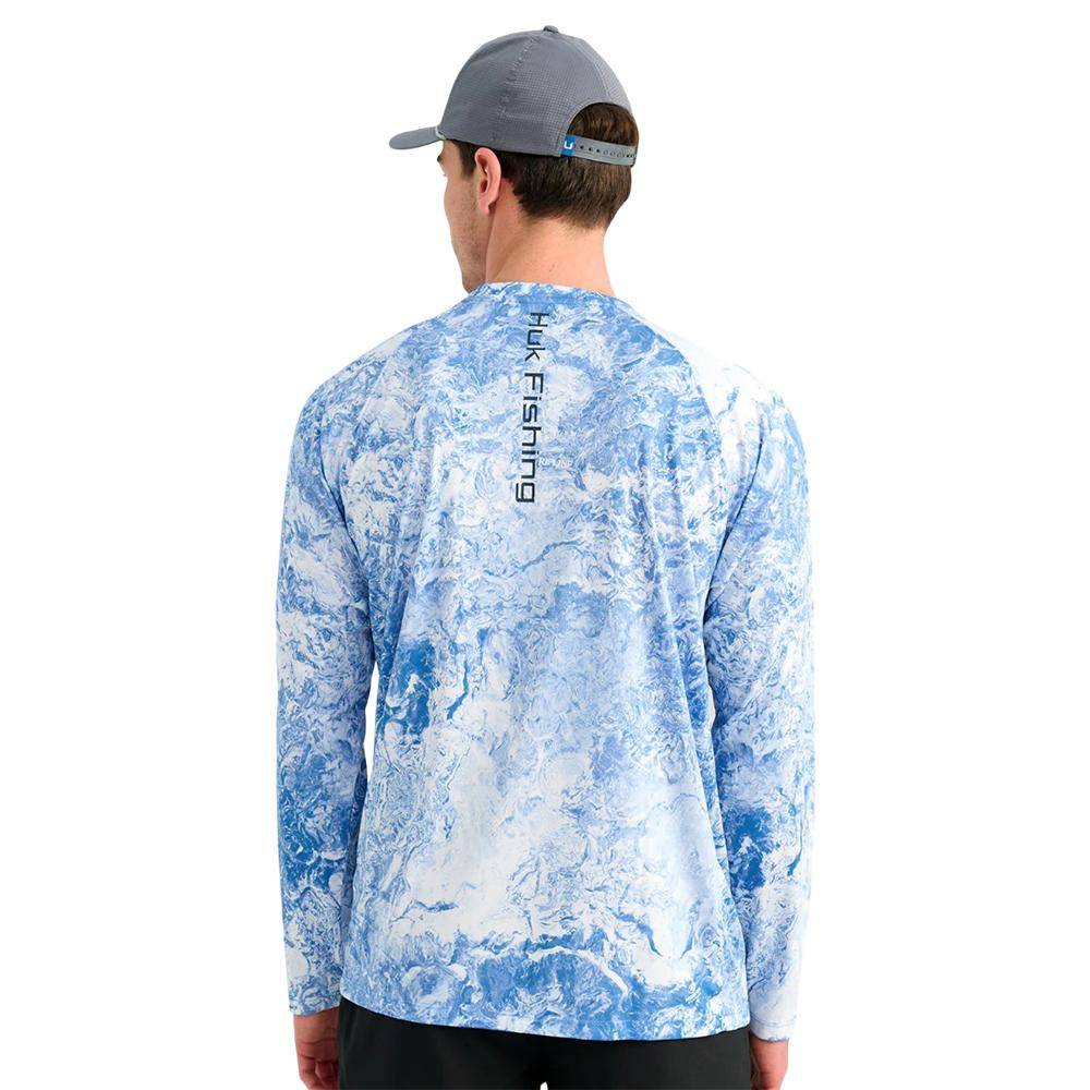 Huk Mossy Oak Pursuit Performance Long Sleeve Crew Shirt MO Regatta L - Image 3