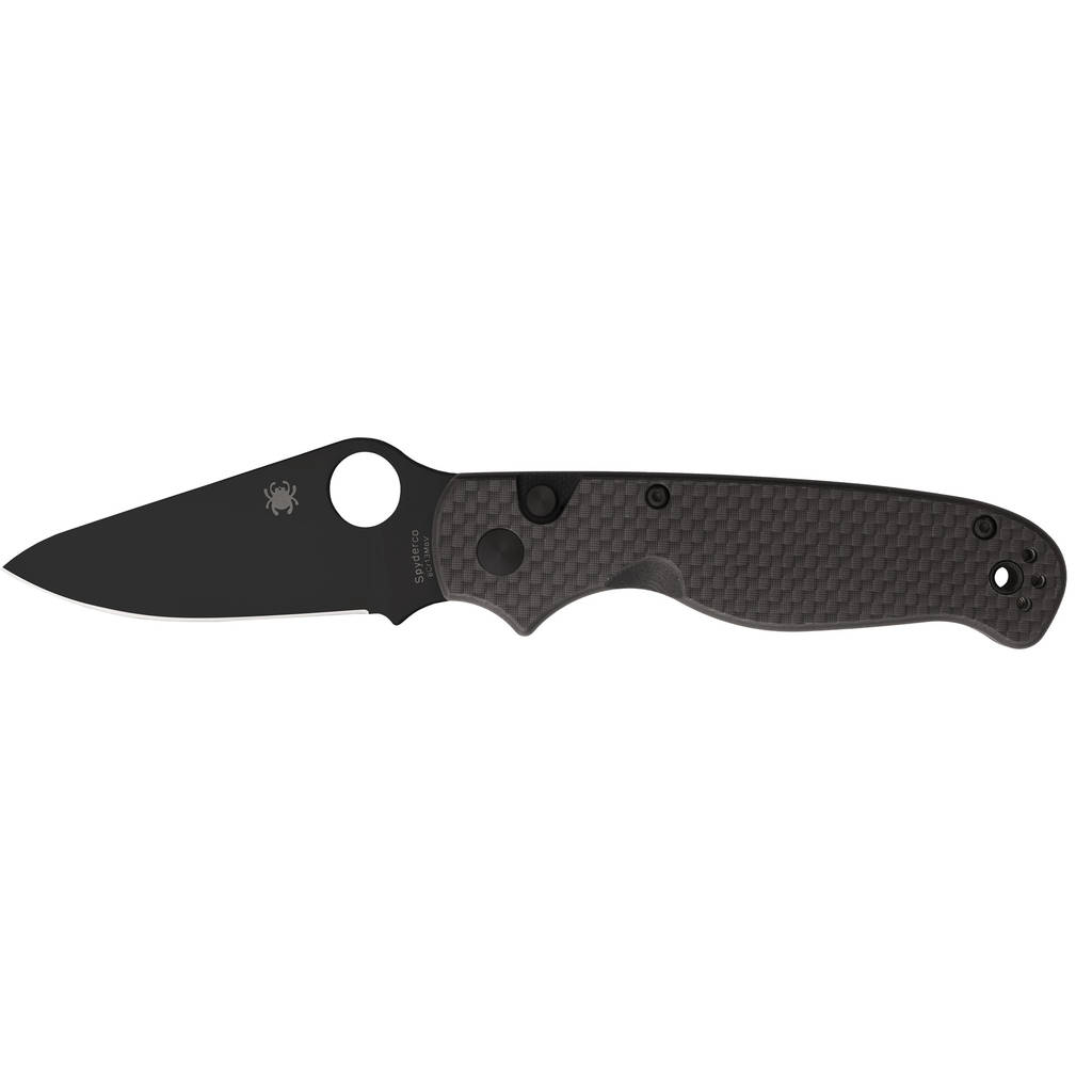 SPYDERCO BUTTONUP CF PE 3.27" BLK