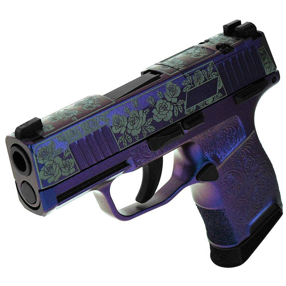 Sig Sauer "Guns & Roses Mongoose Purple" P365 Optic Ready Handgun 9mm Luger 10rd Magazines(2) 3.1" Barrel X-RAY 3 Sights Manual Safety - Image 3