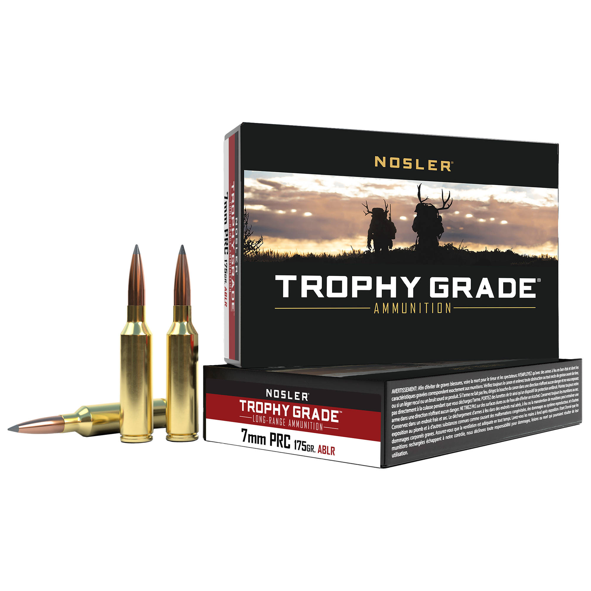 Nosler Accubond Long Range Trophy Grade Rifle Ammunition 7mm PRC 175gr ABLR SP 3000 fps 20/ct - Image 3