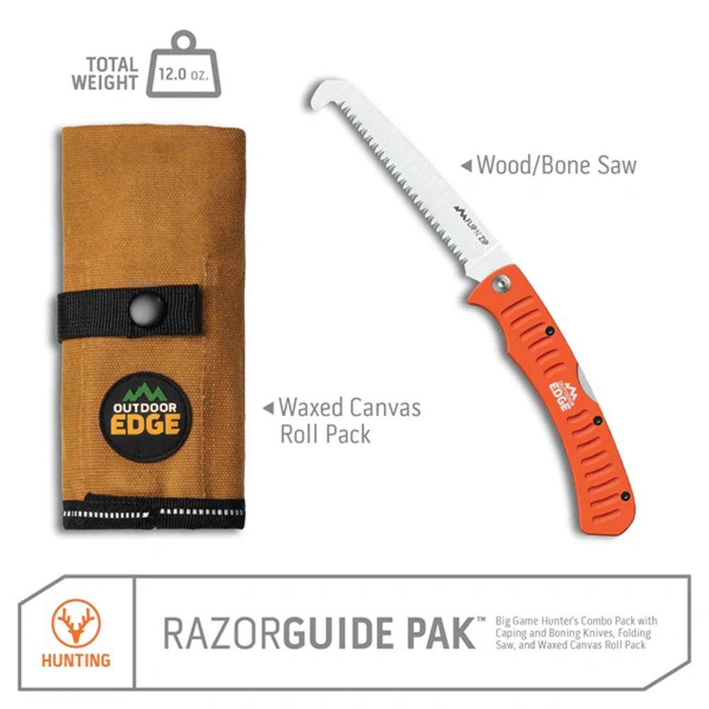 Outdoor Edge RazorGuide Pak Lightweight Replaceable Blade Hunting Knife Kit - Image 4