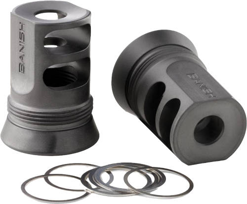 Banish 4673 30-Gold/46 Muzzle Brake 5/8x24 Black - Image 3