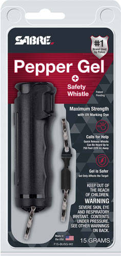 SABRE SPRAY KEY RING/WHISTLE .54 BLK - Image 3