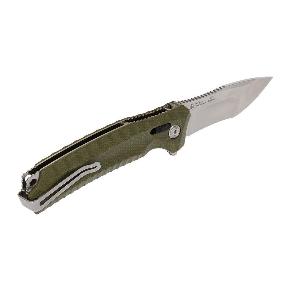 SOG Knives Hidaka XR Folding Knife 4" Modified Tanto Blade Olive - Image 3