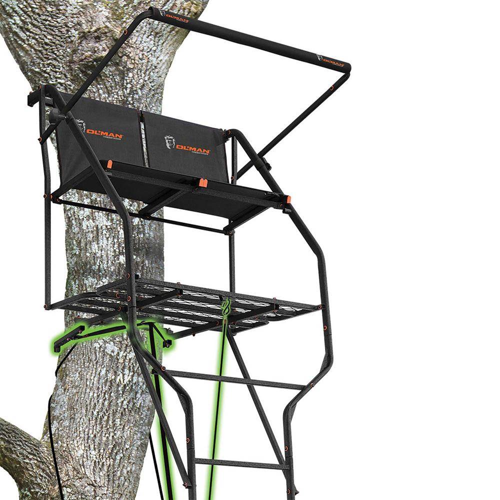 Ol'Man Marksman 2-Person Jaw & Truss Ladder Stand 18 ft - Image 2