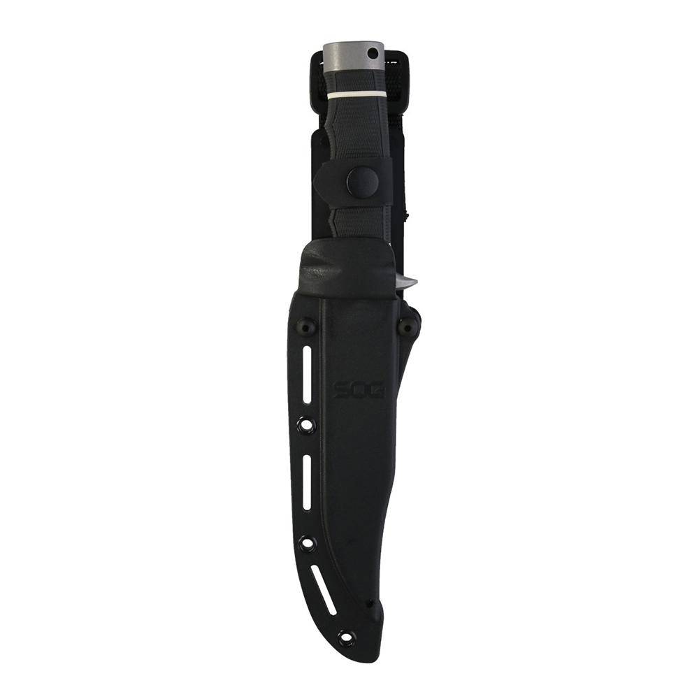 SOG Knives Tech Bowie Knife 6-2/5" Fixed Clip Point Blade Black - Image 6