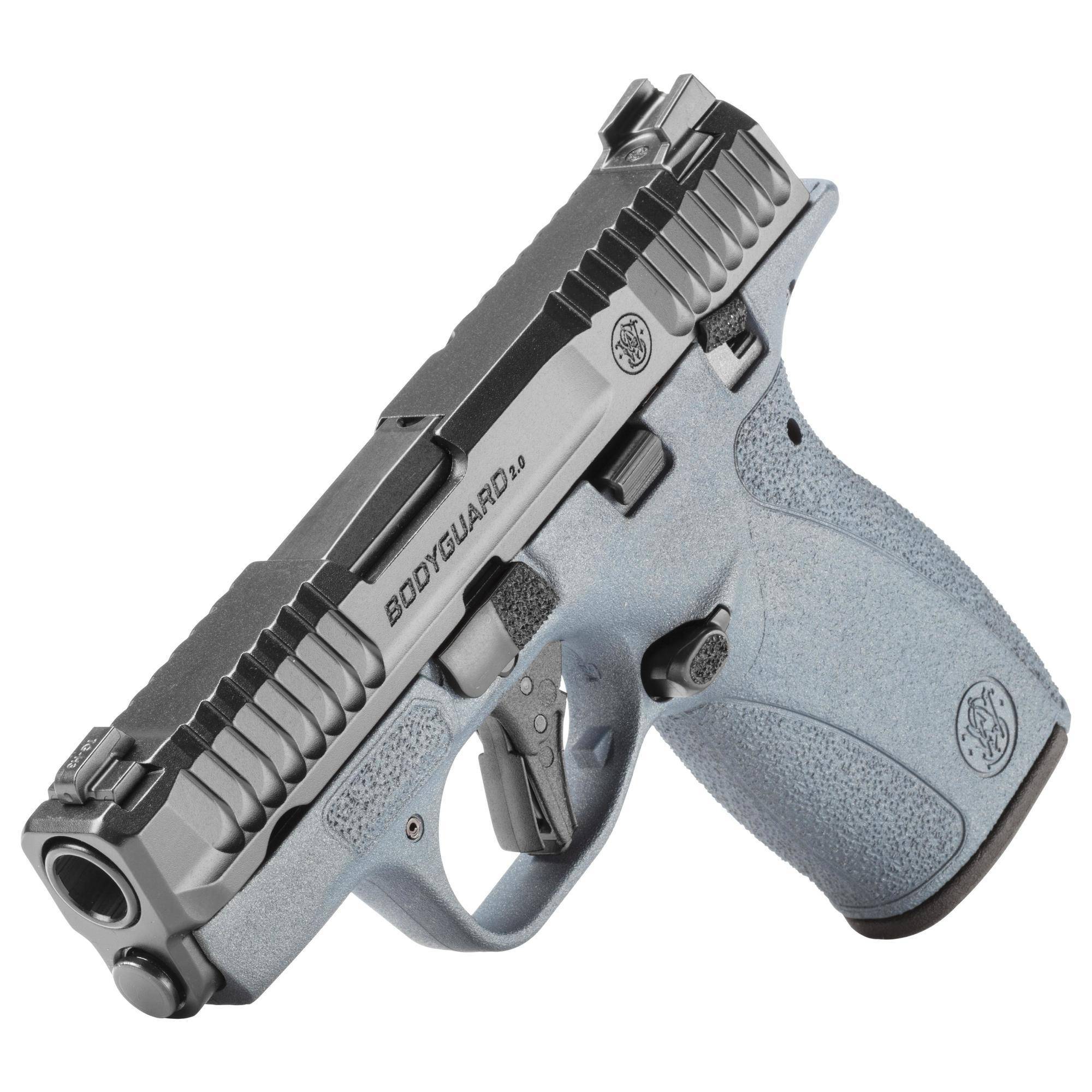 S&W M&P Bodyguard 2.0 Blue Titanium Thumb Safety Handgun .380 Auto 10(1)&12(1)rd Magazines 2.75" Barrel Titan Blue Grip - Image 3