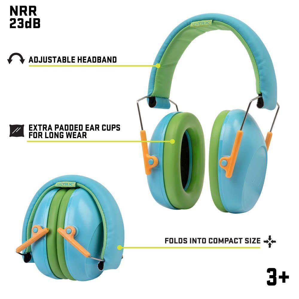 Allen ULTRX Youth Passive Hearing Ear Muff 23dB Light Blue - Image 6