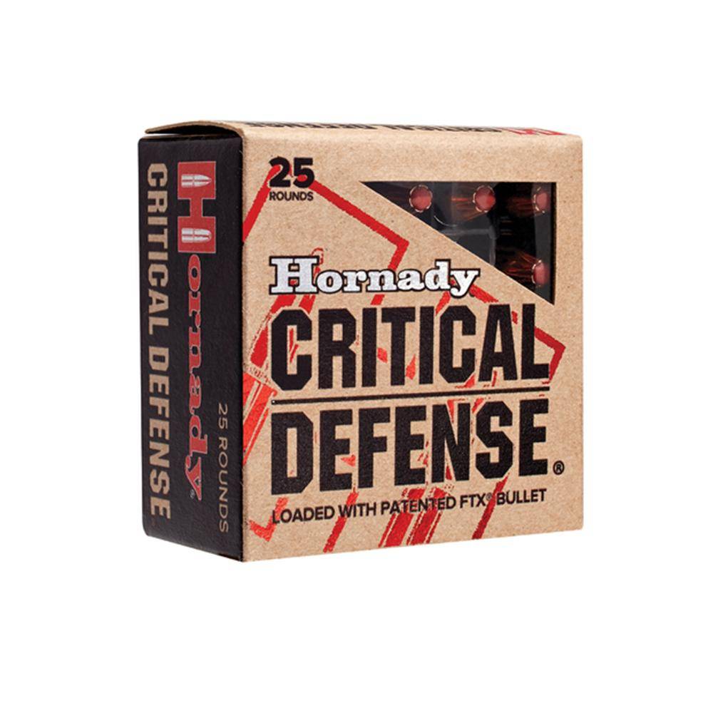 Hornady Critical Defense FTX Handgun Ammunition 9mm Luger 115gr PT 1140 fps 250/ct (10-25/ct) - Image 3