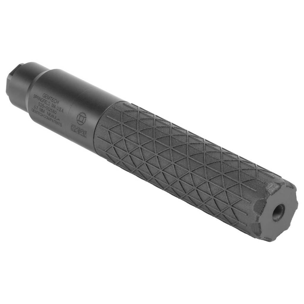 Gemtech NEBULA 5.7 Direct Thread Suppressor 5.7x28mm 1.2" Dia 1/2x28 Thread Black Cerakote