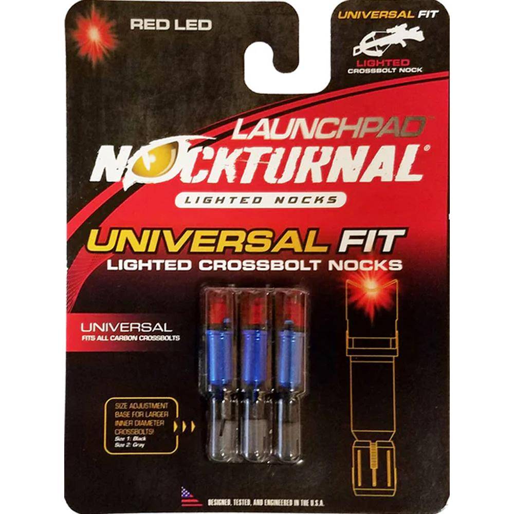 Nockturnal Launchpad Crossbow Nock Red 3/ct - Image 2