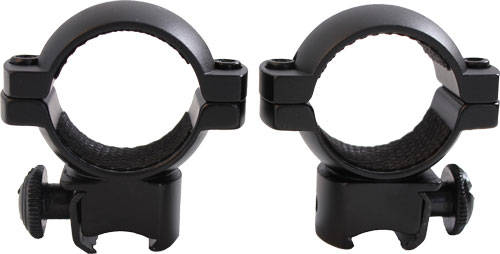 Traditions Aluminum Scope Rings fits .22 Airguns 3/8" Grooved Receiver 1" Medium - Matte Black - Image 2