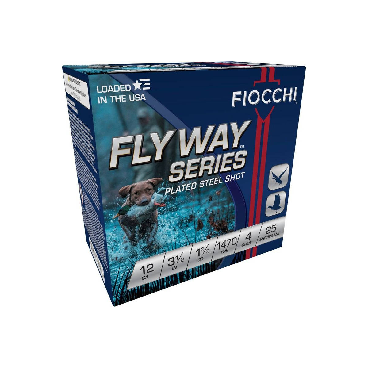 Fiocchi Flyway Series Shotshells 12ga 3" 1-1/8oz 1500 fps #4 25/ct