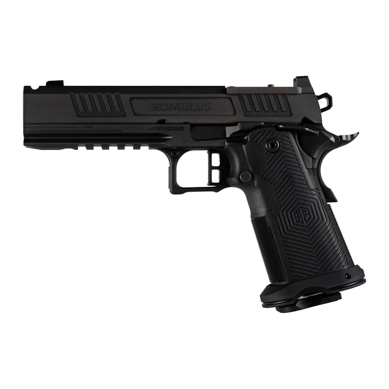 Alpha Foxtrot AF1911-Romulus MOS Adapter Handgun 9mm Luger 17(1) & 20rd(1) Magazines 5" Comp Bull Barrel DLC Black - Image 4