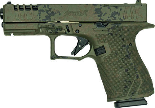 Great Lakes Striker Handgun Combo 9mm Luger 15rd Magazines (2) 4" Barrel Lichen Green OR with 3 OTF 3-1/2" Blade Knives - Image 3