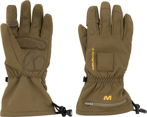 Muddy Nucleus Heated Softshell Gloves Brown Clay XL - Image 6