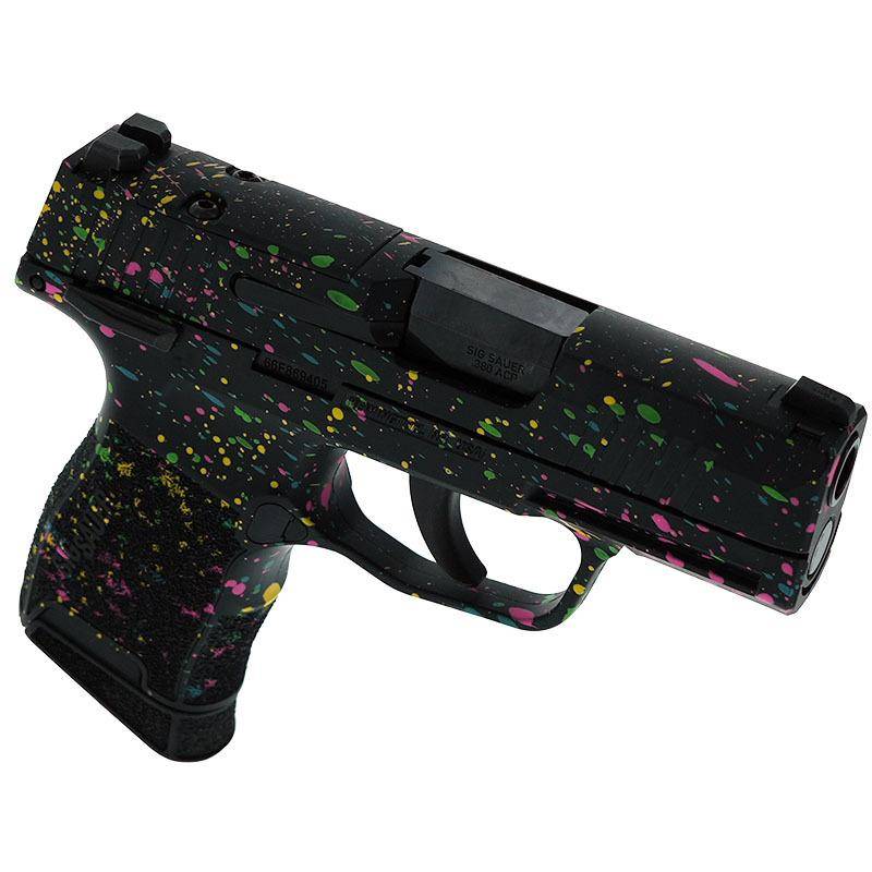 Sig Sauer Exclusive "Multi Color Paint" P365-380 Handgun 380 Auto 10rd Magazine 3.1" Barrel Black Manual Safety - Image 3