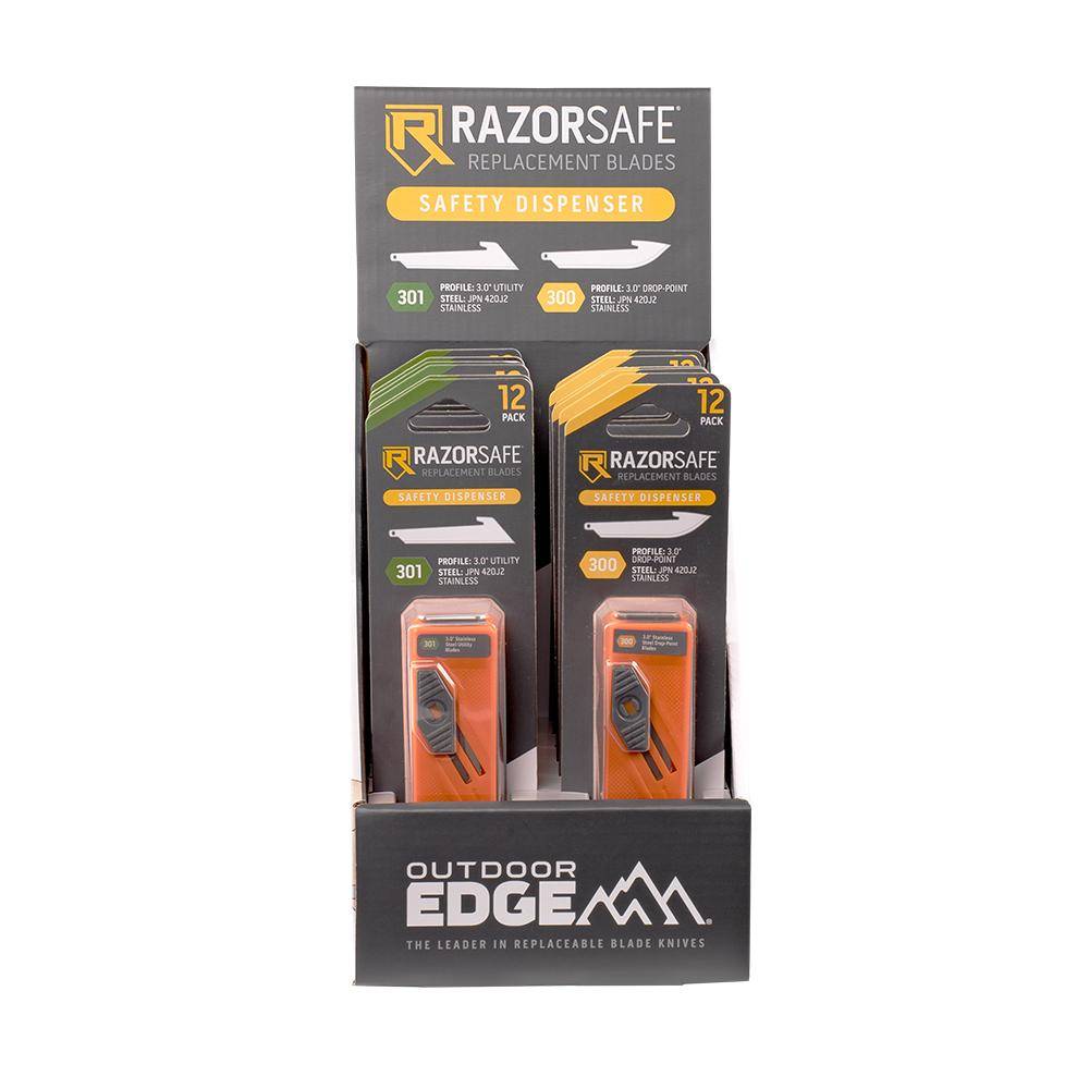 Outdoor Edge RazorSafe Blade Dispenser Display 12/ct - Image 3