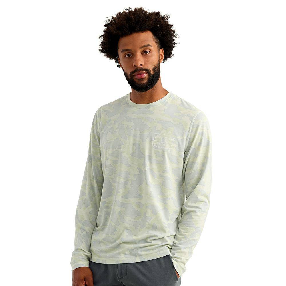 Huk Drift Performance Long Sleeve Shirt Pale Algae S - Image 3