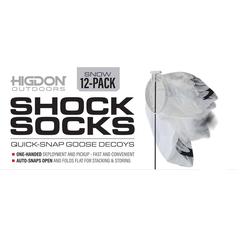 Higdon Snow Shock Socks Goose Decoys 12/ct - Image 5