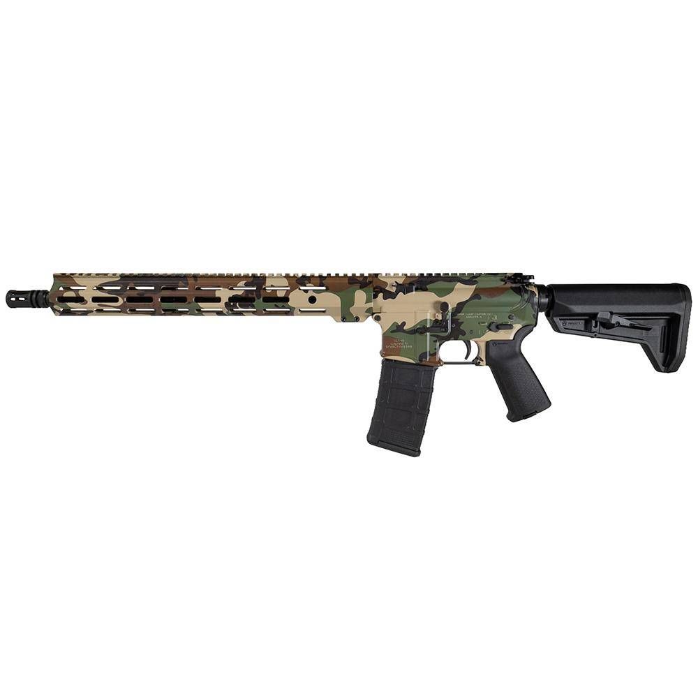 Shark Coast Tactical "M81 Woodland" Rifle 5.56mm 30rd Magazine 16" Barrel 15" M-LOK Handguard - Image 2