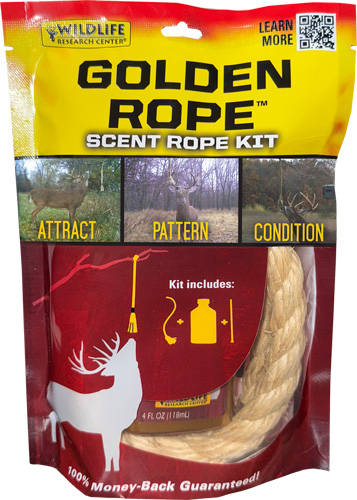 Wildlife Research Golden Rope Scent Rope Kit with 1 Rope and 4 oz Attractant Bottle - Image 4