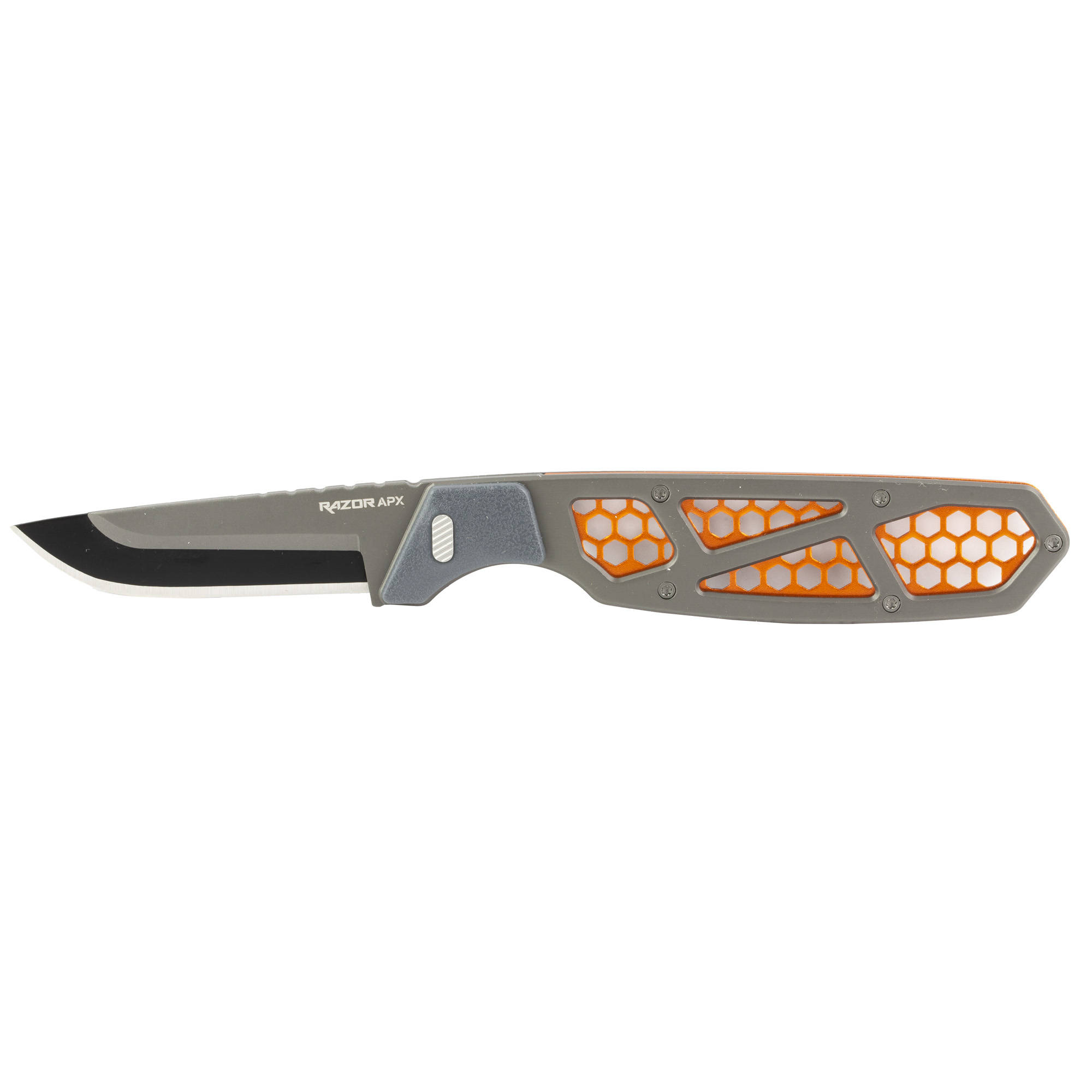 Outdoor Edge 2.5'' Razor Apx Knife 5 Removable Drop Point Blades Storage Scales - Image 7