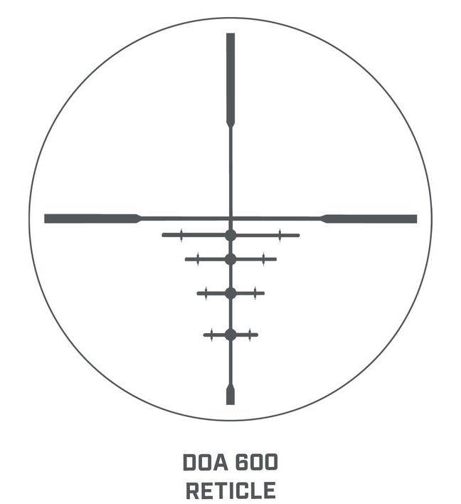 Bushnell Trophy Rifle Scope 3-9x40mm 1" SFP DOA 600 CF Matte Black - Image 2