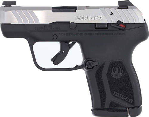 Ruger LCP MAX Handgun .380 Auto 10rd Magazine 2.80'' Black Oxide Barrel Loaded Chamber Indicator Stainless Slide/Black Grip Thumb Safety - Image 7