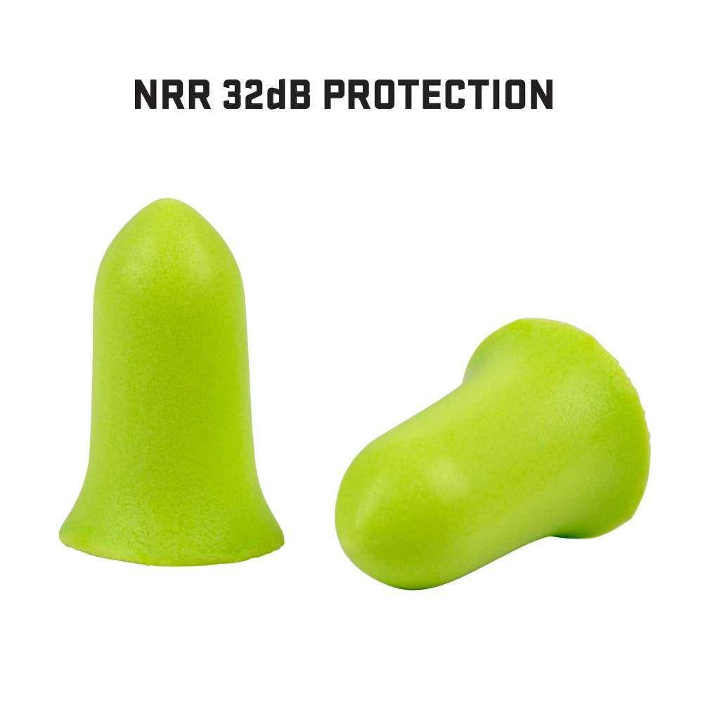 Allen ULTRX Tapered Foam Ear Plugs 32dB Lime 6 Pairs - Image 7