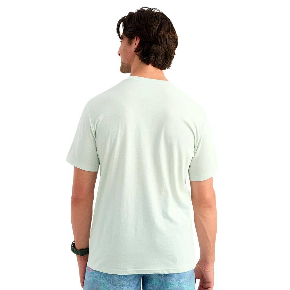 Huk Script Short Sleeve Tee Pale Algae Heather M - Image 2