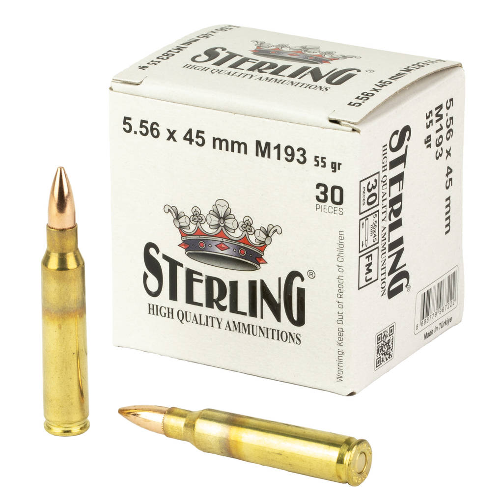 STERLING 5.56 M193 55GR FMJ 30/1500