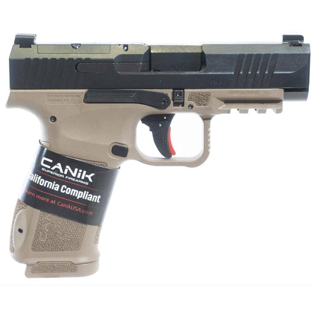 Canik Mete MC9 LS Handgun 9mm Luger 10rd Magazine 3.6" Barrel Black/FDE CA Compliant