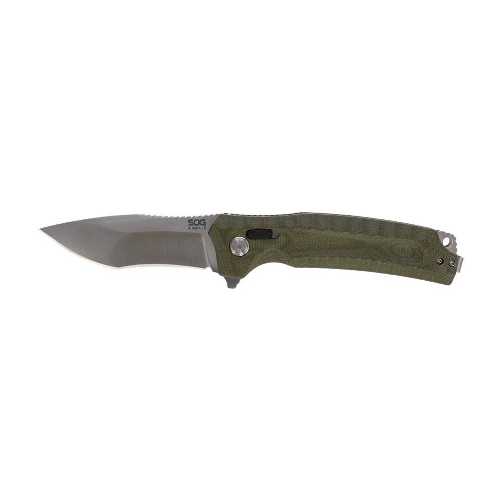 SOG Knives Hidaka XR Folding Knife 4" Modified Tanto Blade Olive - Image 2