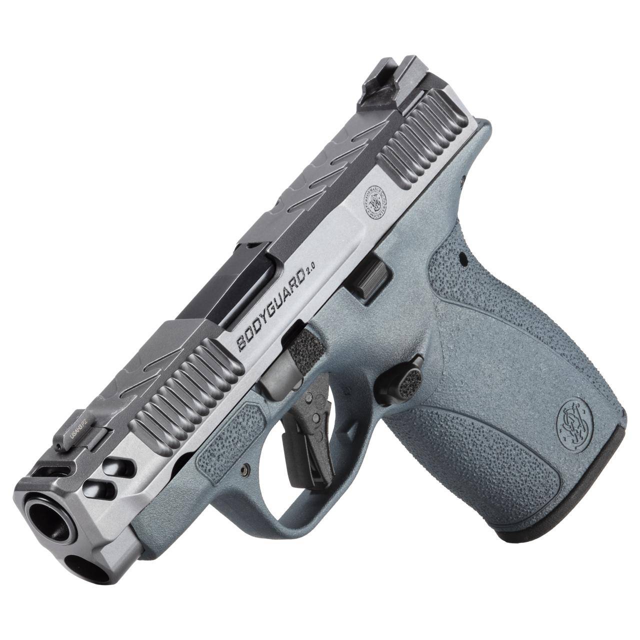 S&W PC Bodyguard 2.0 Blue Titanium Carry Comp Handgun .380 Auto 10(1)&12(1)rd Magazines 3.1" Comp Barrel No Thumb Safety - Image 5