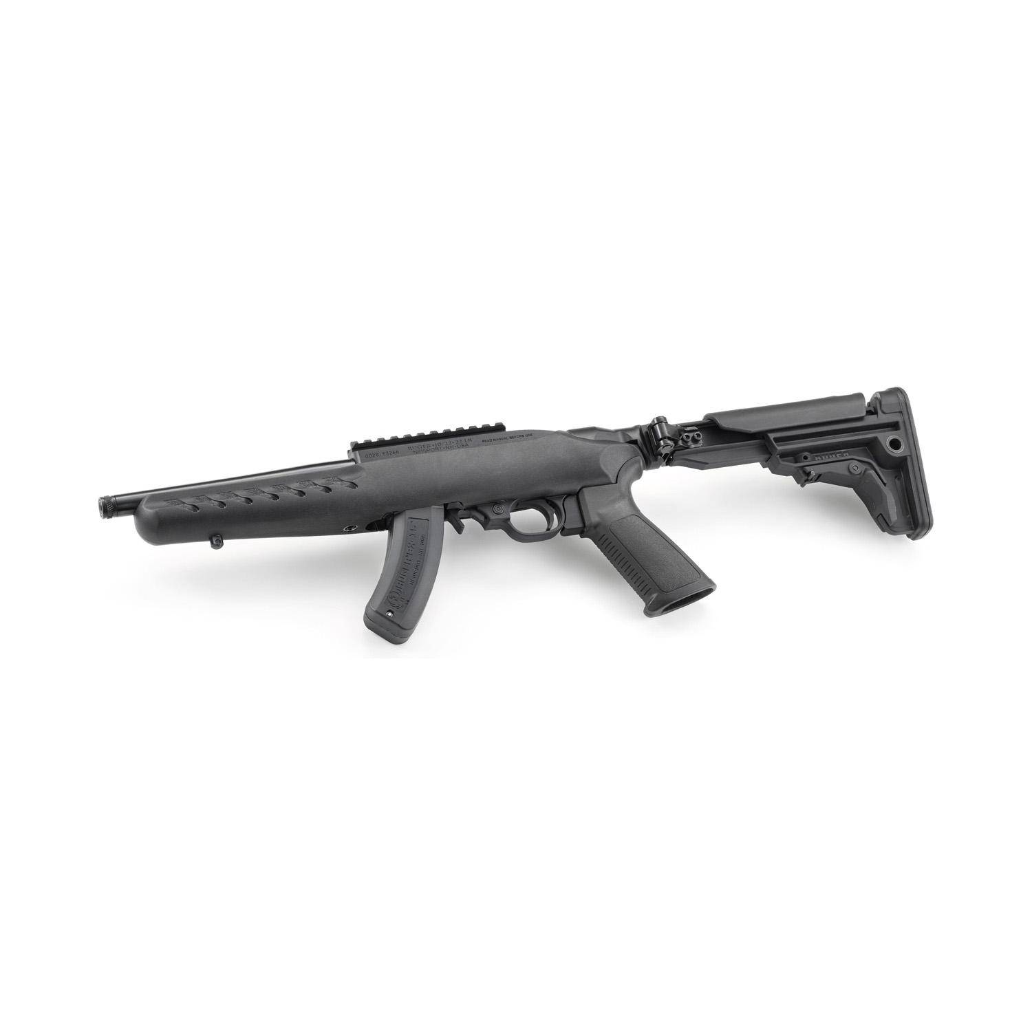 Ruger 10/22 Short Barrel Rifle .22 LR 15rd Magazine 8" Threaded Barrel Matte Black Finish NFA item - Image 5