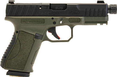 Tristar APOC Handgun 9mm Luger 15rd Magazine(2) 4" Barrel Fiber Optic Sights Black/OD - Image 2