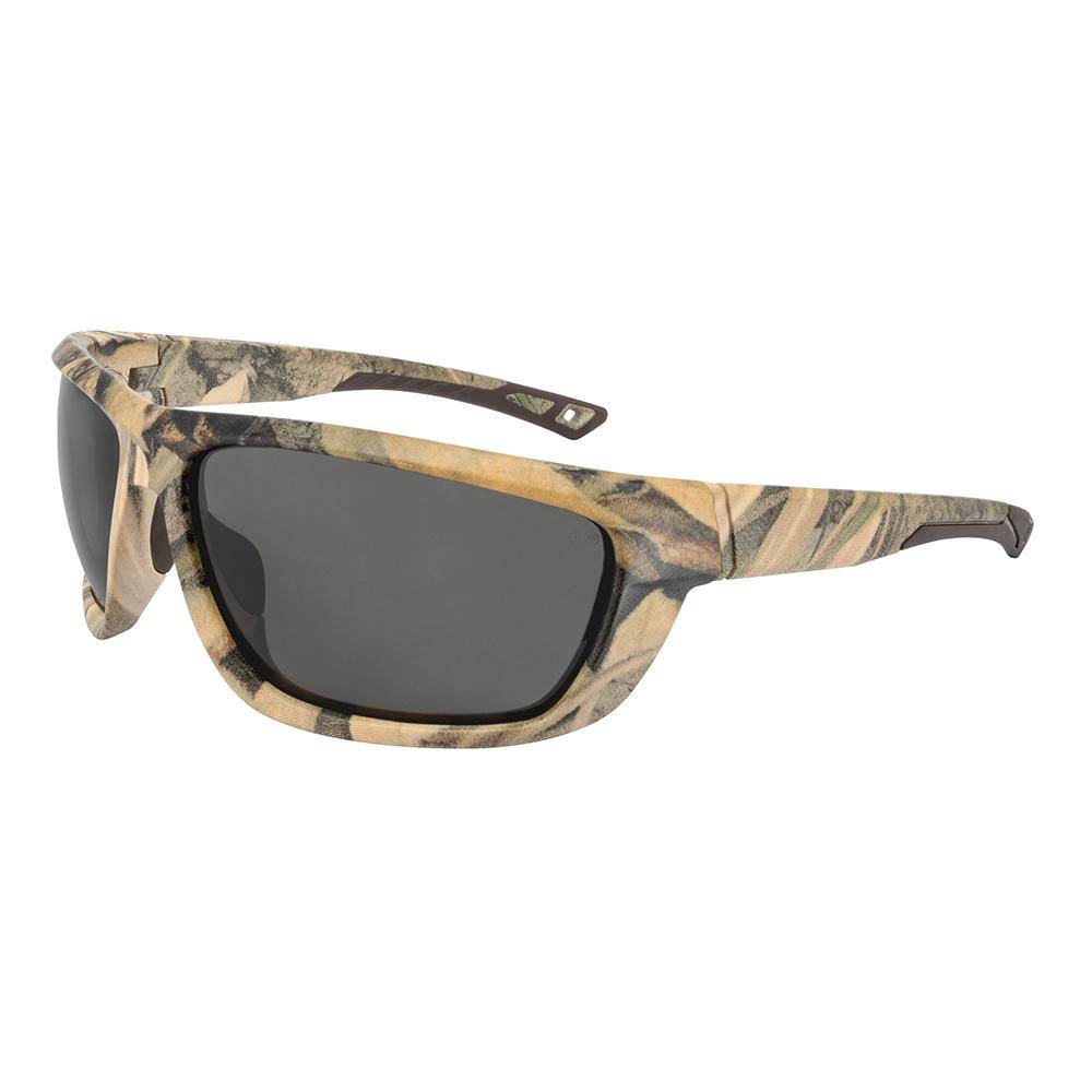 Ducks Unlimited Full-Frame Shooting Glasses Mossy Oak Frame Polarized Smoke Lens - Image 2