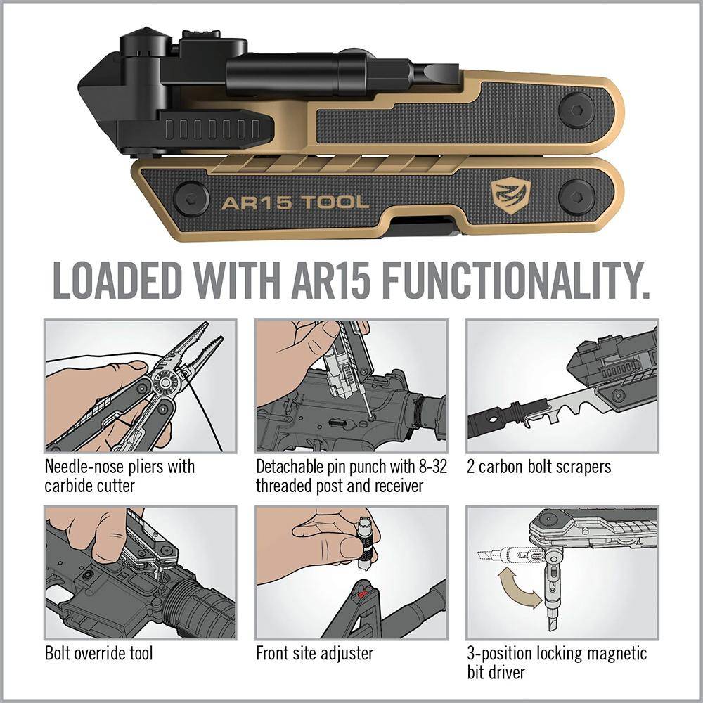 Real Avid AR-15 Tool 37-In-1 Tactical Multitool - Image 4