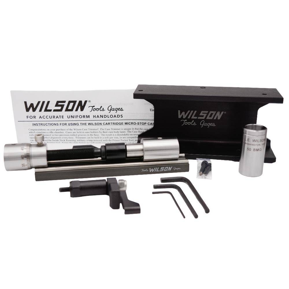 Wilson Stainless Case Trimmer Kit with Micro-Adjust Stop .50 Cal wtih 50 BMG Case Holder - Image 4