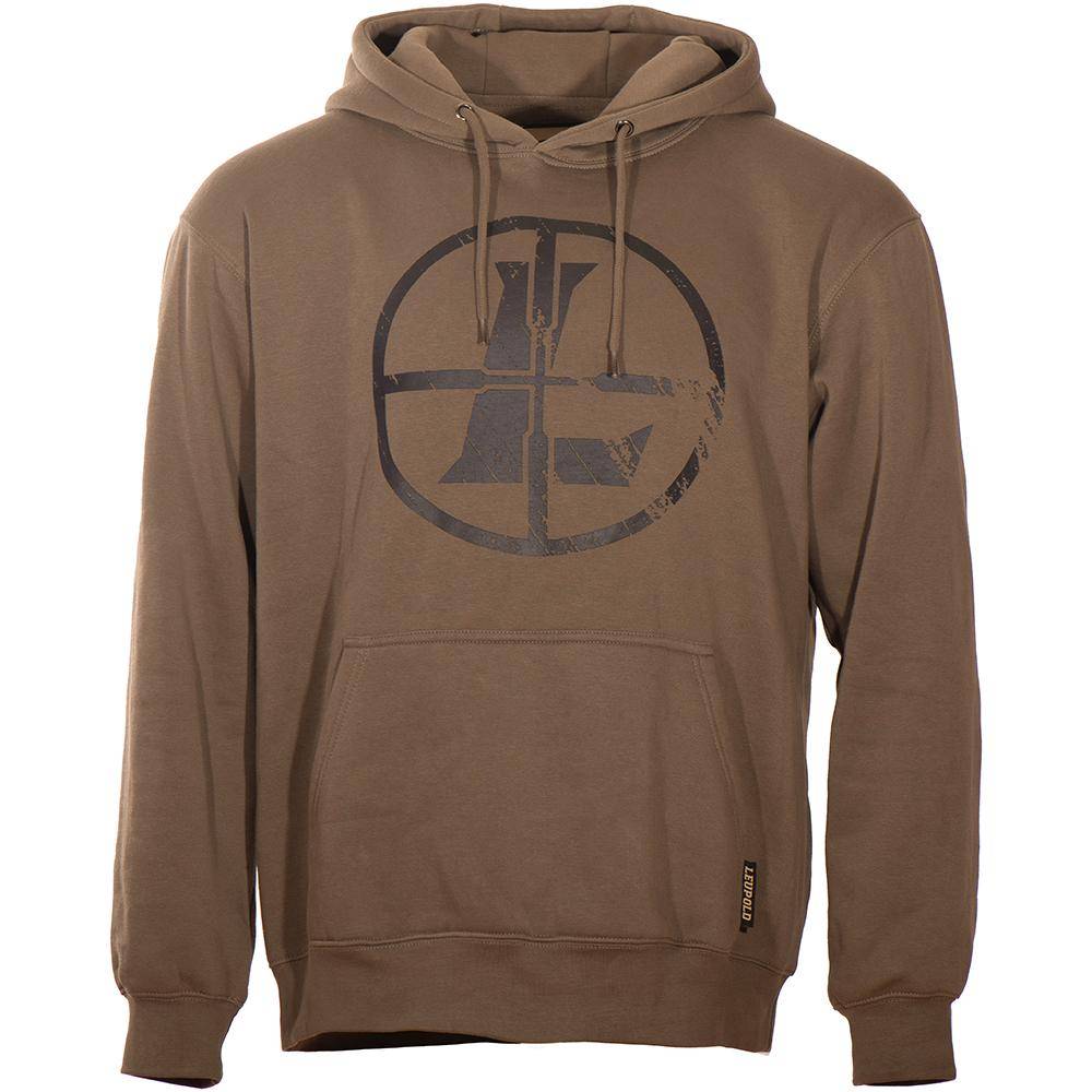 Leupold Distressed Reticle Hoodie Otter M