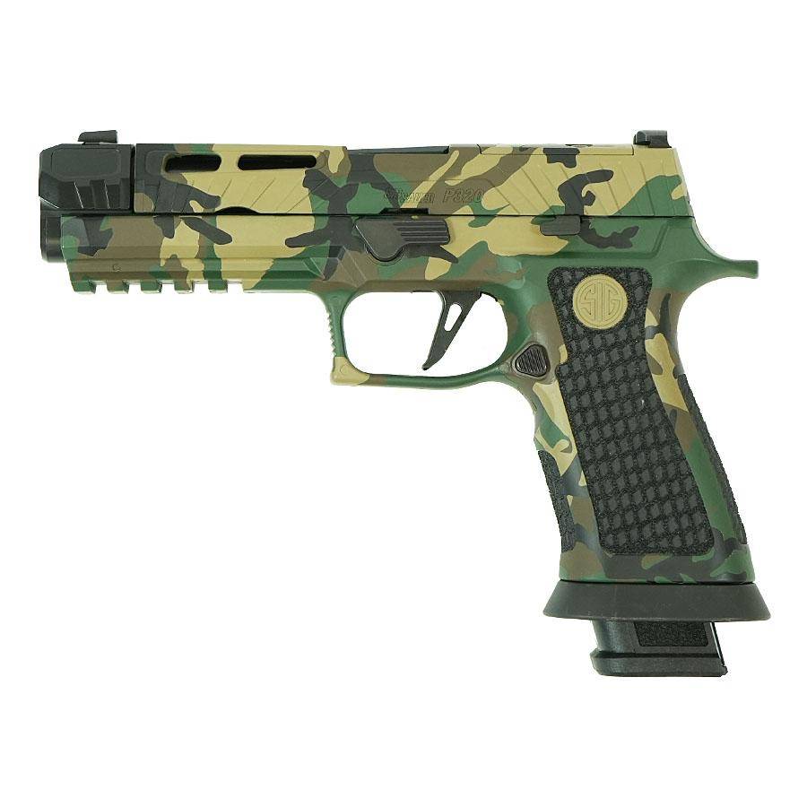 Sig Sauer P320 Spectre Comp Handgun 9mm Luger 21rd Magazines (2) 4.6" Barrel Woodland Camo SC81 - Image 2