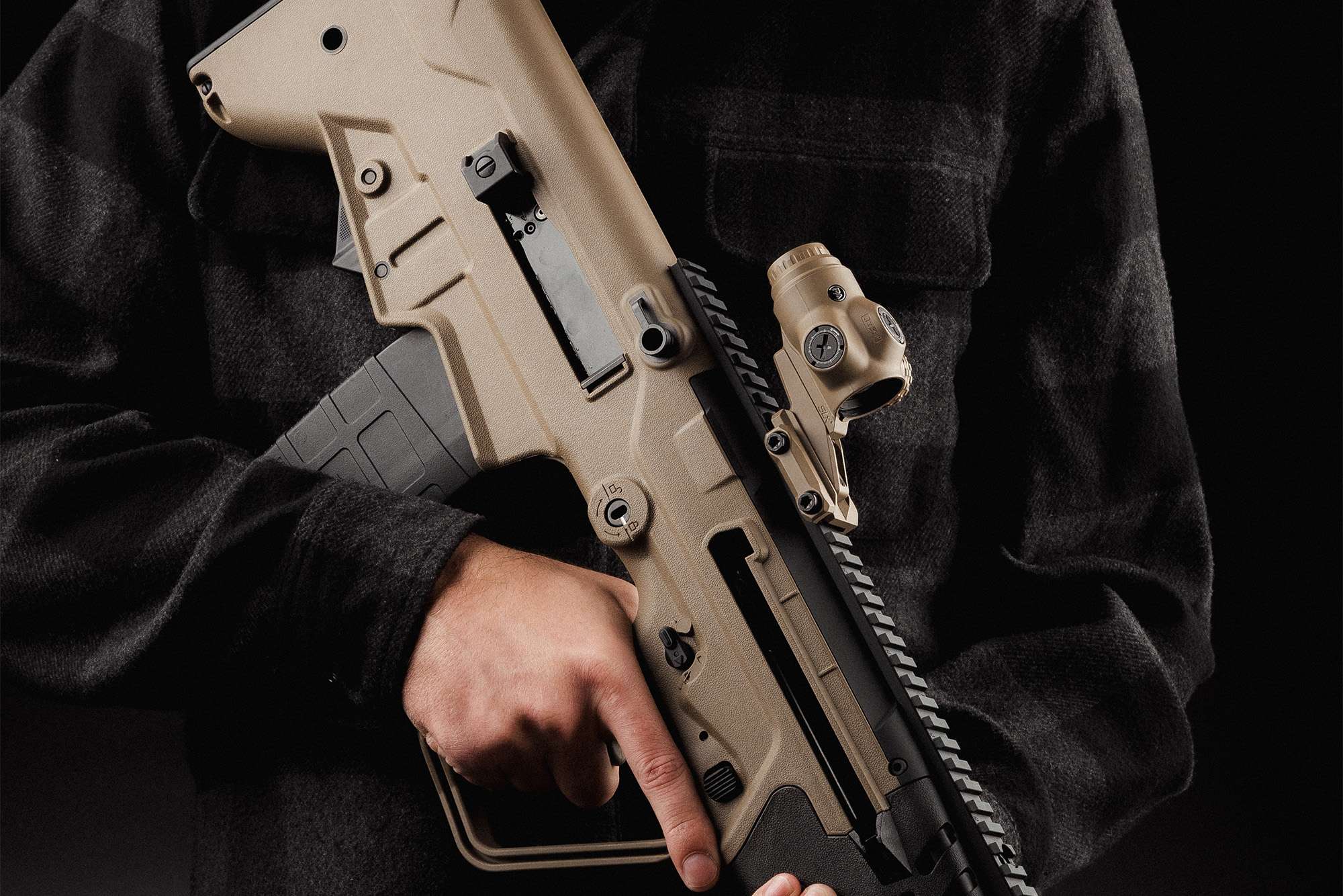 Primary Arms SLx 3X MicroPrism™ Scope - Red Illuminated ACSS Raptor Reticle - 7.62x39 / .300 BLK - Yard - FDE - Image 6
