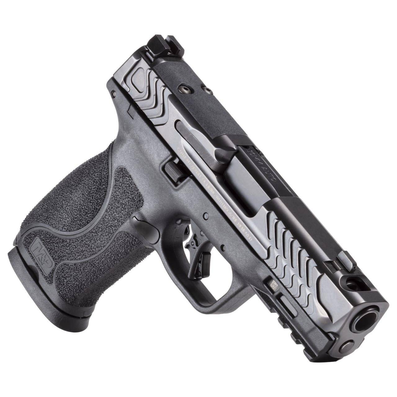 S&W PC M&P 10MM M2.0 Carry Comp Handgun 10mm Auto 15rd Magazines(2) 4" Barrel OR No Thumb Safety Black - Image 2