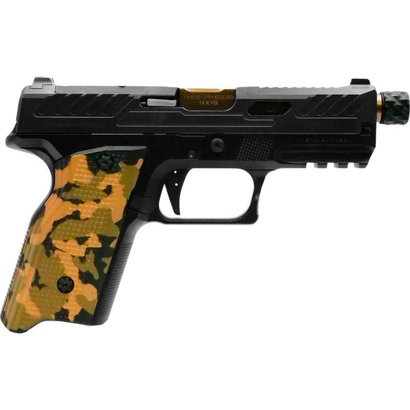 Fusion Firearms XF PRO Bronze Handgun 9mm Luger 15rd Magazines(2) 4.25" Threaded Barrel Interchangeable Black Grips