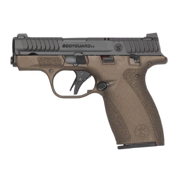 S&W Bodyguard 2.0 Midnight Bronze Carry Comp Handgun .380 Auto 10rd Magazines(2) 2.75? Ported Barrel Chamber Indicator Manual Safety CA Compliant