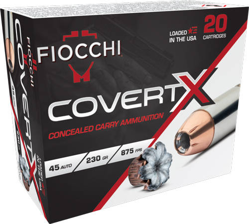 Fiocchi CovertX Handgun Ammunition .45 Auto 230gr JHP 875 fps 20/ct - Image 3
