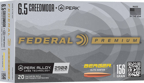 Federal Berger Elite Hunter Rifle Ammunition 6.5 Creedmoor +Peak 156gr OTM 2900 fps 20/ct - Image 4