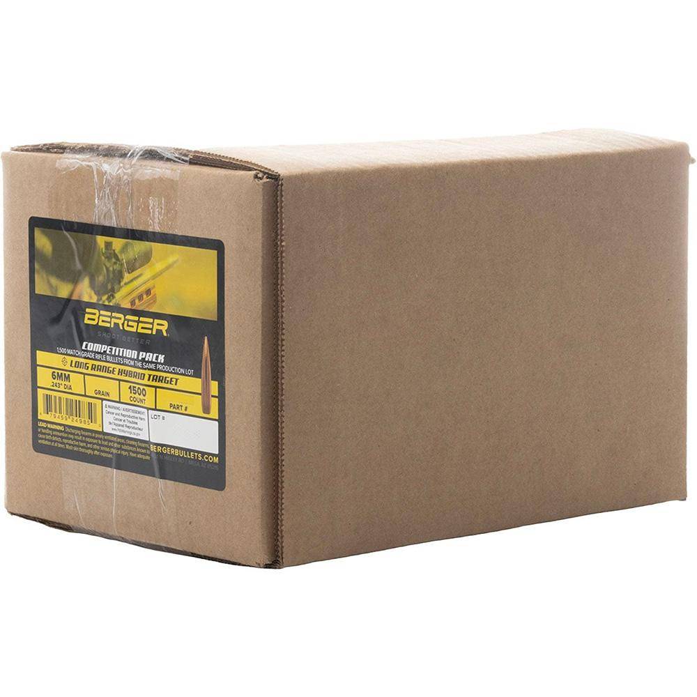 Berger Long Range Hybrid Target Bullets - 6mm 120gr OTM 1500/ct