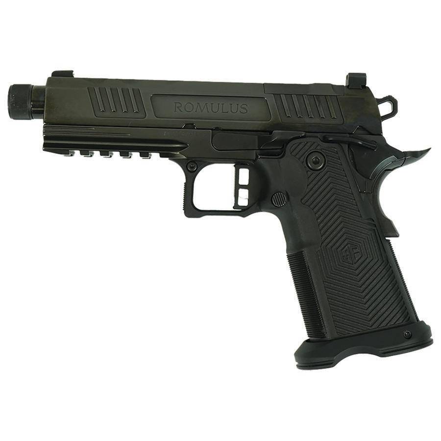 Alpha Foxtrot AF1911 Romulus Handgun 9mm Luger 17rd & 20rd Magazine 4.25" Threaded Barrel Black RMSc Cut Polished DLC - Image 4